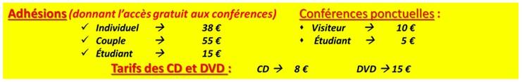 Tarif conf valencienne 12 01 25
